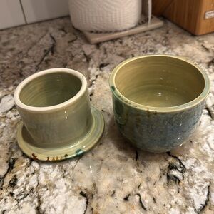 French Butter Dish Pottery Piece